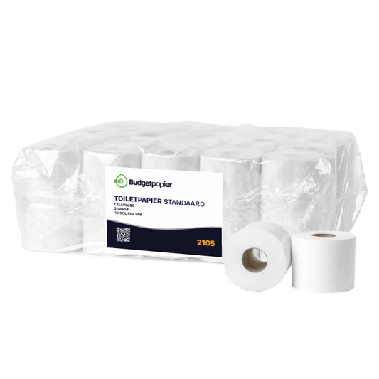 Toiletpapier cellulose 2 laags - 40 rol per pak | 2105 - Budget Papier