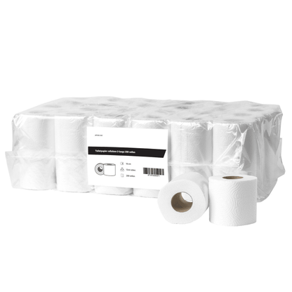 Toiletpapier cellulose 2 laags - 48 rol á 200 vel | 2102 - Budget Papier