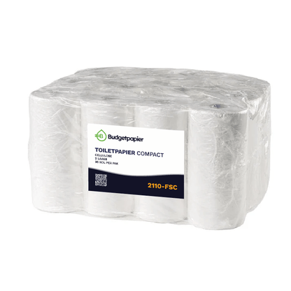 Toiletpapier Compact cellulose 2 - laags - 36 rol per doos | 2110 - FSC - Budget Papier
