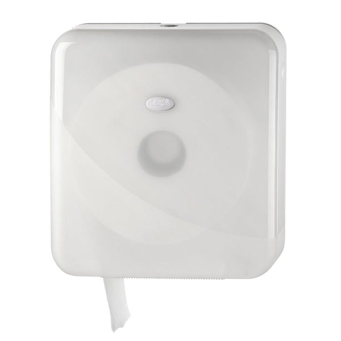 Pearl White Jumbo Maxi toiletroldispenser | 431004 - Budget Papier