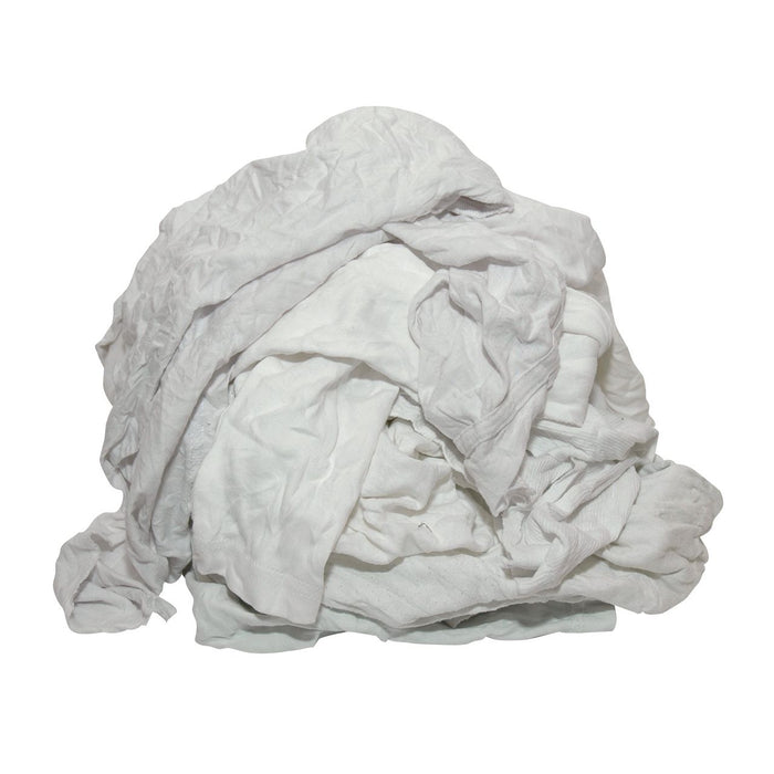 Poetslappen dunne witte tricot - 10 kilo | P25310 - Budget Papier